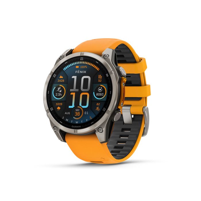 Garmin Fenix 8 AMOLED Sapphire Titanium/Spark Orange 47 mm