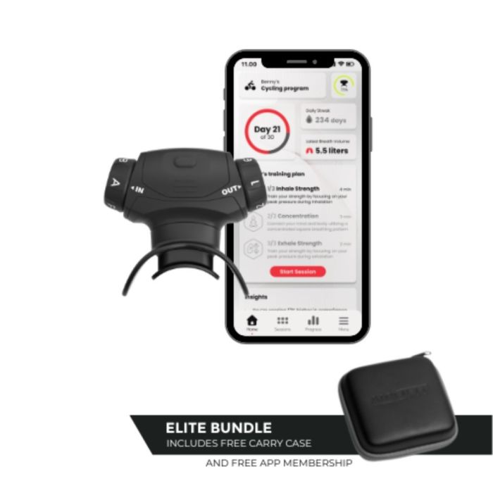 Airofit ELITE - Åndedrætstræner - Bundle