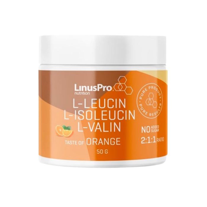LinusPro Pure BCAA 50 gram - Appelsin