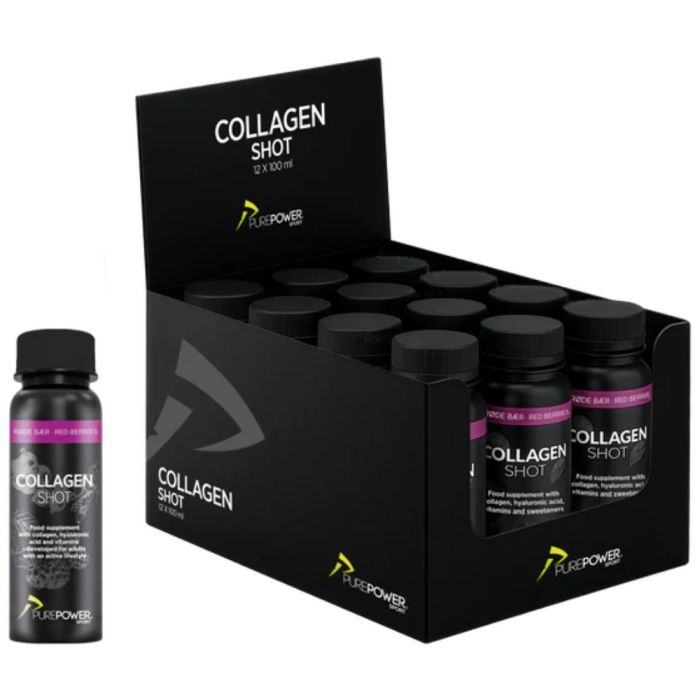 PurePower Collagen Shot - 12 stk - Røde Bær
