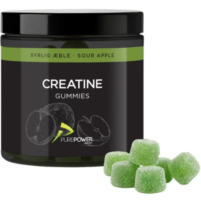 PurePower Creatine Gummies - 60 stk - Sour Apple
