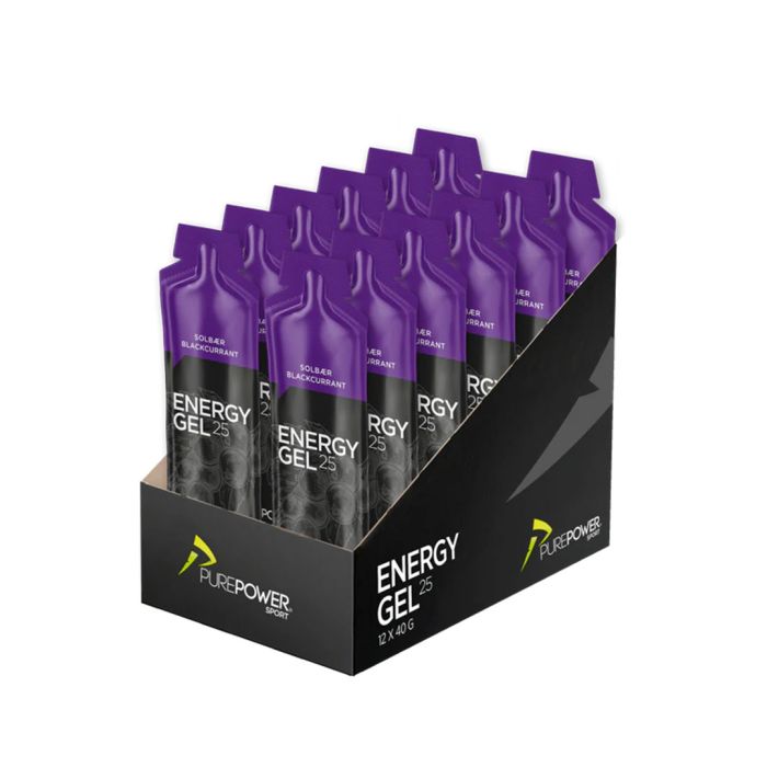 PurePower Energy Gel 40 g - 12 stk - Solbær