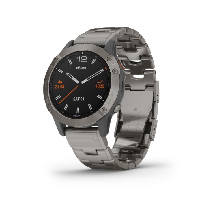 Garmin Fenix 6 Sapphire Titanium med titaniumrem