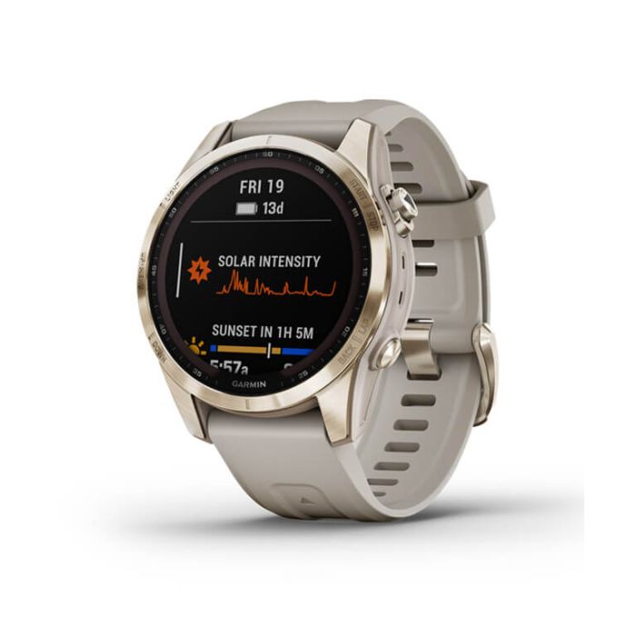 Garmin Fenix 7S Sapphire Solar Cream Gold
