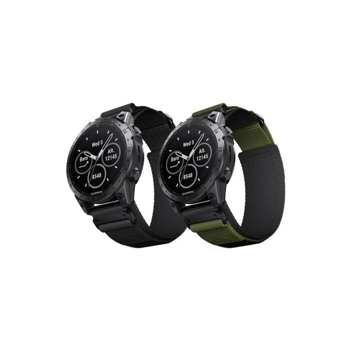 Velcro Nylon Urrem til Garmin 22 mm. Quickfit