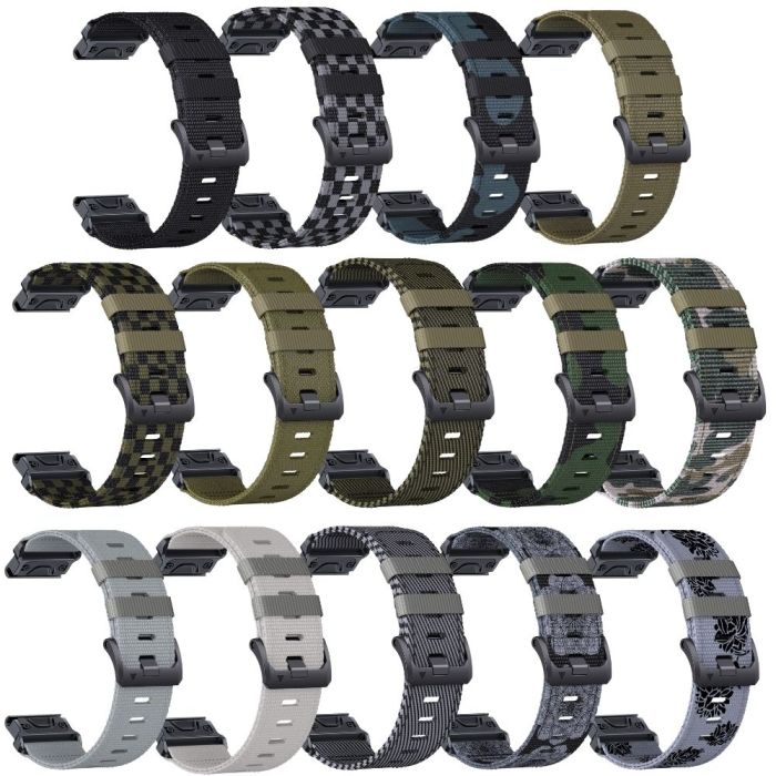 Essentials ABS Nylon Urrem til Garmin 22 mm. QuickFit