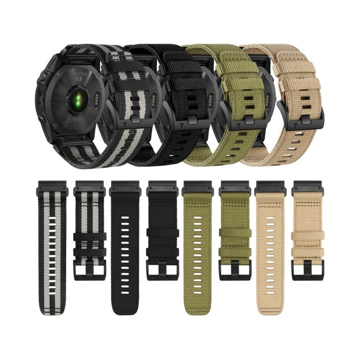Nylon Urrem til Garmin 26 mm. Quickfit Premium