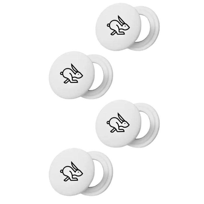 Pévèlo Pinless Sport Magneter til Startnumre - Hvid 