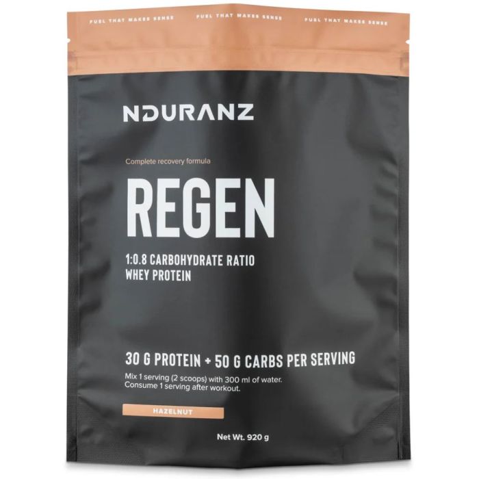 Nduranz Regen Recovery Drink - 920 gram - Hasselnød