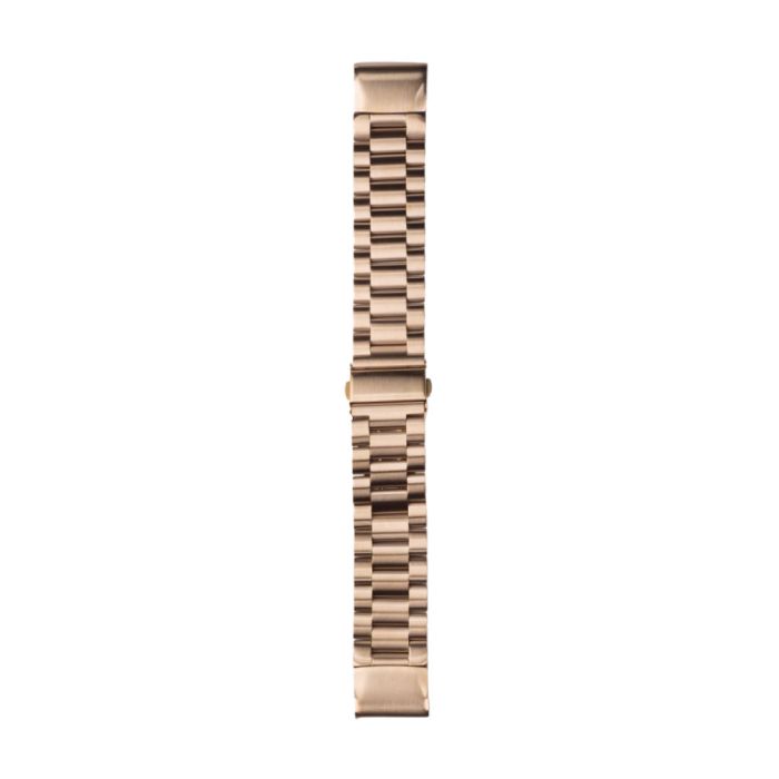 Essentials Urrem Til Garmin 22 mm. Quickfit Rose Gold Rustfrit Stål