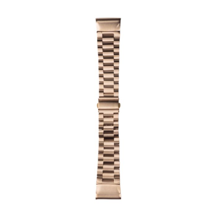 Essentials Urrem Til Garmin 26 mm. Quickfit Sort Rustfrit Rose Gold
