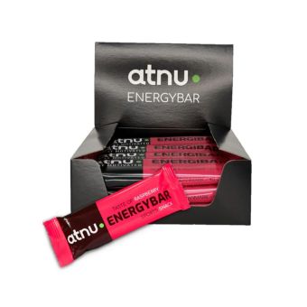 ATNU Energibar - Kasse med 12 stk - Hindbær
