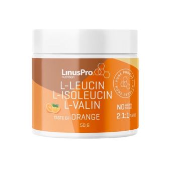 LinusPro Pure BCAA 50 gram - Appelsin