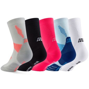 CEP Core Run Socks Mid Cut 5.0 Dame - Kompressionsstrømper