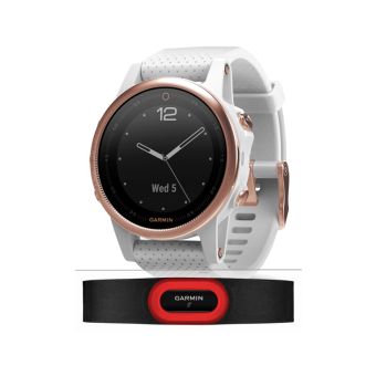 Garmin Fenix 5S Sapphire Rose Gold HRM-Run Bundle