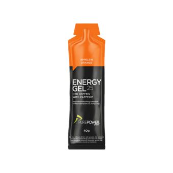 PurePower Energy Gel 40 gram med Koffein-Appelsin