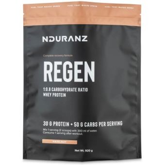 Nduranz Regen Recovery Drink - 920 gram - Hasselnød