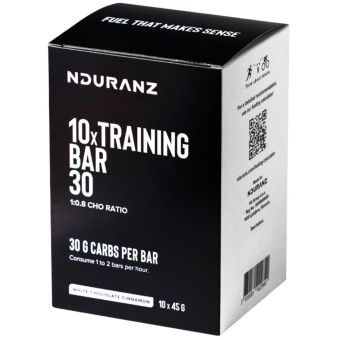 Nduranz Training Bar - 10 stk. - Hvid chokolade/Kanel