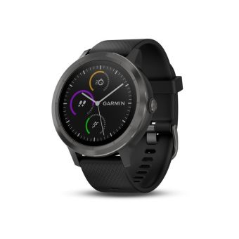 Garmin Vivoactive 3-Slate/Black med sort silikonerem